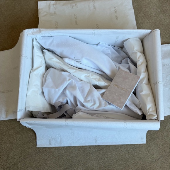 Jimmy Choo Amel 50 mesh pumps in macaron/crystal, size 37, NEW - Picture 8 of 9